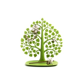 Bodhi Key / Money / Notes with Tree in Green for Jewellery Approx. 35 x 32 cm, bodhi