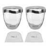 Transparent 2pcs Protective Face Cover, Reusable Dustproof Safety Shield with