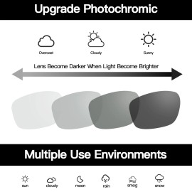 TJUTR Mens Photochromic Sunglasses Day & Night Driving Z87 Sun Glasses Polari...