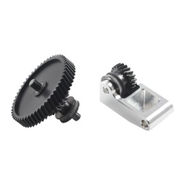 BCZAMD 3D Printer Accessories for P1P X1 Upgrade Extruder Gear - Print Stock Extrusion Head Replacement Part: Nano Coated Screw Wheel Kits Precision Milled Bearing CNC POM for Bambuoolab Project