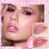 GECOMO Shiny Jelly Thermochromic Lipstick Moisturizing, Thinning Lip Lines, Prevents