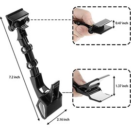 3PCS Adjustable Sign Holder Clip Rotatable Display Price Signs Shelf Clips Clamp Double Head for Computer Monitor Handy Artist Supplies for Retail Store Supermarket Office Exhibition Promotion POP