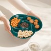 LELE LIFE 4Pcs Divided Serving Tray, Reusable Veggie Tray Appetizer