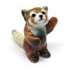 ZOOCRAFT Ceramic Red Panda Figurine Animal Standing Craft Miniature Collectible