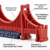 3D Golden Gate Bridge Fridge Magnet, San Francisco Souvenir, Red