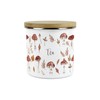 Purely Home Watercolour Mushrooms Tea Storage Canister - Autumnal Leaves