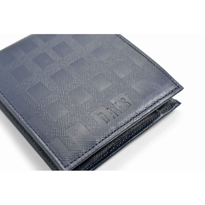 Ducks Checker Emboss Bi-Fold Wallet, navy