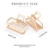 CAKURE Hair Claw Clips Gold Metal Hair Clips Mini Hair