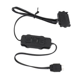 ARGB Controller, Easy Installation ARGB Light Stripe Controller Stable Performance 5V 3 Pin for PC Fans for DIY ARGB Devices (Black)
