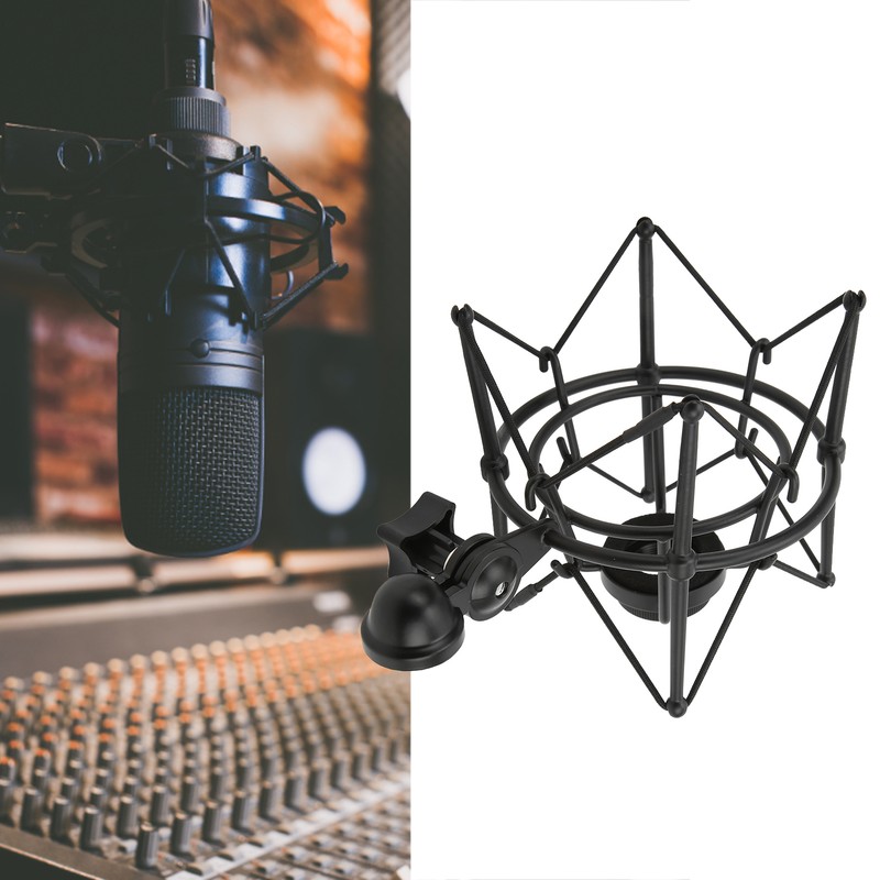 Microphone Shock Mount Clip Mic Anti Vibration Holder for Live