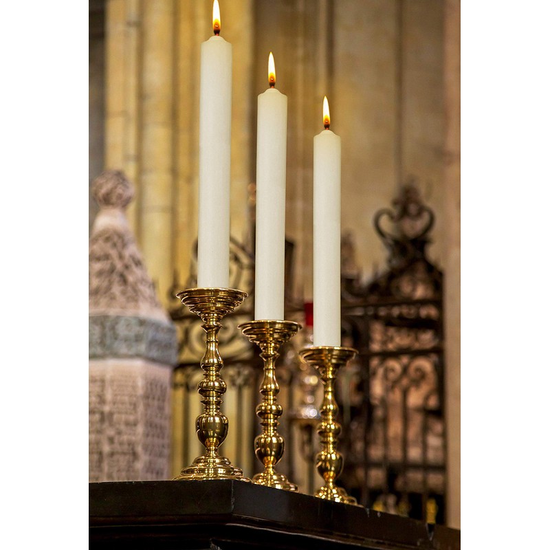 Hyoola 10 Inch Dinner Candles - 12 Pack - Wool