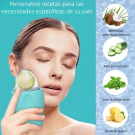 Rodillo de Hielo Facial Reutilizable – Reduce Hinchazón, Cierra Poros y Revitaliza tu Piel