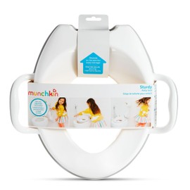 Munchkin Sturdy Potty Training Toilet Seat with Handles and Splash Guard. Secure Anti-Slip Toddler Toilet Seat for Boys and Girls