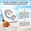SunGrow Hermit Crab Thermometer & Hygrometer for Terrariums and Reptile,
