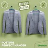 NEATERIZE Clothes Hangers 50 Pack Aqua - Plastic Hangers -