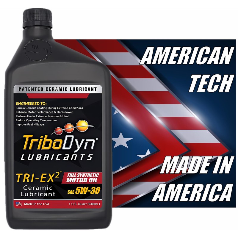 TriboDyn TRI-EX2 Synthetic Motor Oil with Ceramic Coating (5W-30, 5