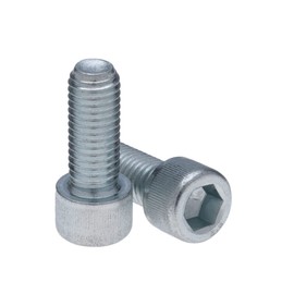 Cylinder Head Cap Screws M10 Strength Steel Class 8.8 (Pack of 5) Zinc Plated Hex Hexagon Allen Socket Bolts Thread Fasteners Cylindrical for Wood Furniture Outdoor Heavy Duty DIN912 (10mm x 25mm)