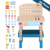 TOYSTER'S Wooden Kids Workbench Toy with Tools and Interactive Accessories