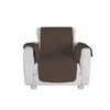 MB HOME Cozy Non-Slip Sofa Slipcover, Brown, Seat