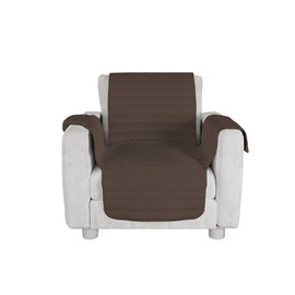 MB HOME Cozy Non-Slip Sofa Slipcover, Brown, Seat