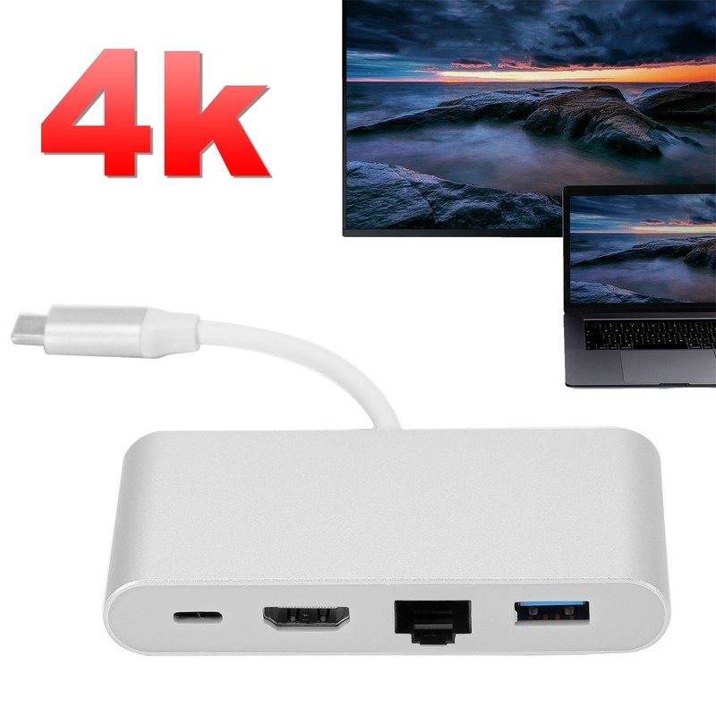 4 in 1 TypeC Adapter TypeC to USB Port HDMI