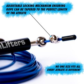 Urban Lifters Speed/Skipping Ropes/Skipping Rope - High Grade Aluminium Handles, Removable Weights, Rope Protector, Ball Bearing Turning Precision, Adjustable Locking Mechanism (Skipping Rope)