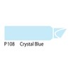 The Original Chartpak AD Marker, Tri-Nib, Crystal Blue, 1 Each