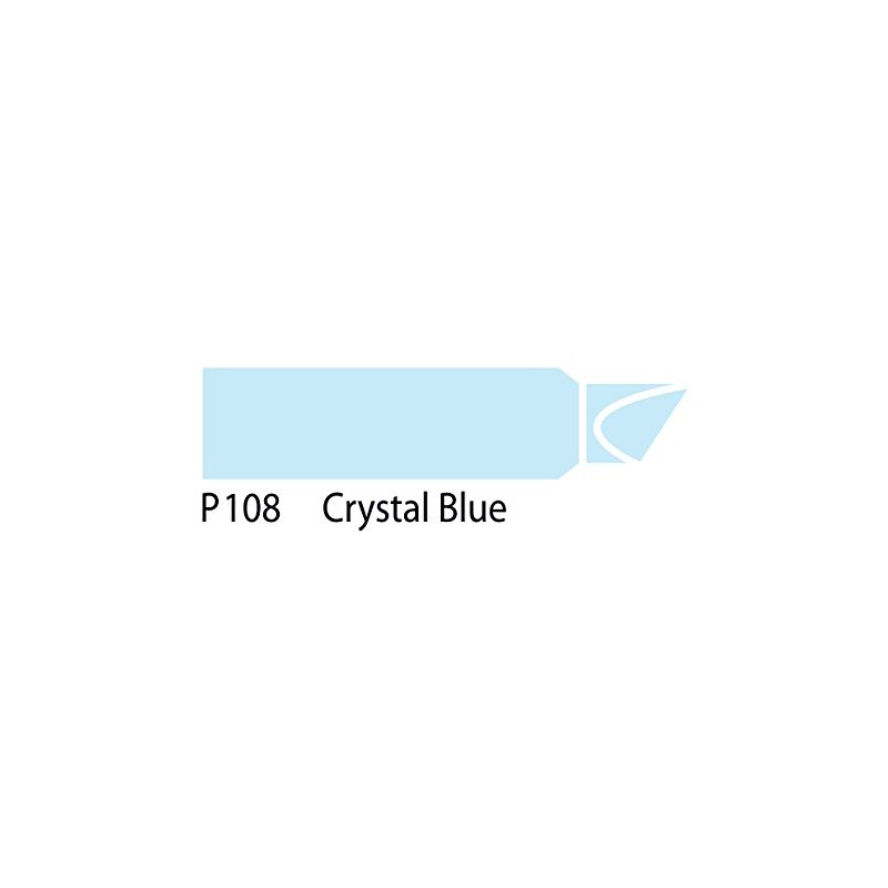 The Original Chartpak AD Marker, Tri-Nib, Crystal Blue, 1 Each