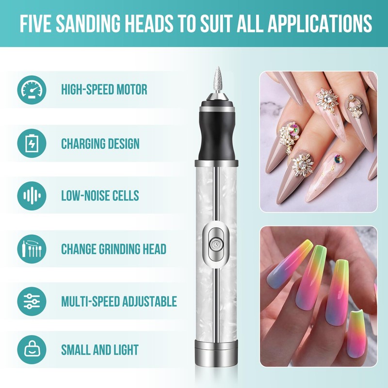 Electric Nail File for Thick Toe Nails, 4 Speeds Nail