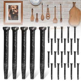 2.5" Wrought Head Nails Decorative Antique Rose Head Nail Crucifixion Iron Nails Horseshoe Nails Picture Hanging Nails Decorative Nails for Hanging QTY: 25