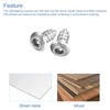 sourcing map Hex Socket Self Tapping Screws, M3 x 6mm
