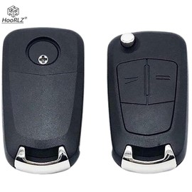 HooRLZ 2 x Vauxhall key shell for Vauxhall Astra Antara Corsa Zafira Vectra Tigra B key, Vauxhall Zafira B key, car key, Vauxhall Corsa, remote control, Vauxhall Astra - 2 buttons