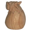 Brave Wings Hand Carved Wooden Dragon ~ Plain Dragon Egg