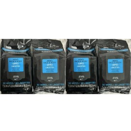 B Pure 2 PACKS Men's Face & Body Wipes Aloe Vitamin E Removes Dirt & Grime On The Go.