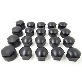 Skoda Alloy Wheel Nut Caps 17mm Matt Black