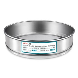 LVDALAB 304 Stainless Steel Mesh Lab Sieve, 160 Mesh (0.097mm) Aperture Test Sieve, 7.9Inch(20cm) Diameter Economy Standard Analysis Sample Test Sieves for Industrial Laboratory Homes