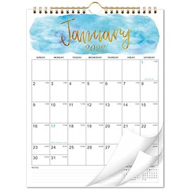 2022 Calendar - 12 Months Wall Calendar, 8.5" x 11", Jan. 2022 - Dec. 2022 Twin-Wire Binding, Large Blocks with Julian Dates Perfect for Planning and Organizing for Home or Office