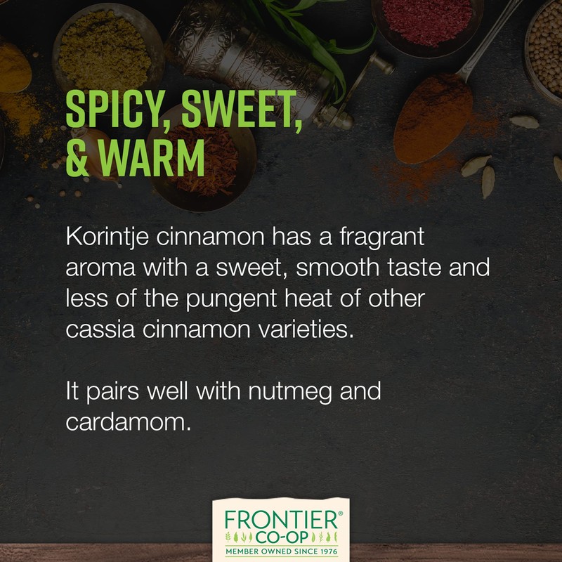 Frontier Co-op Korintje Cinnamon Sticks 6" 1lb - Bulk Sticks