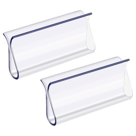 2 PCS Roller Window Shades Clear Plastic Hem Grip Window Shade for Roller Shades Pull Down Shades Blinds for Windows Home Accessories