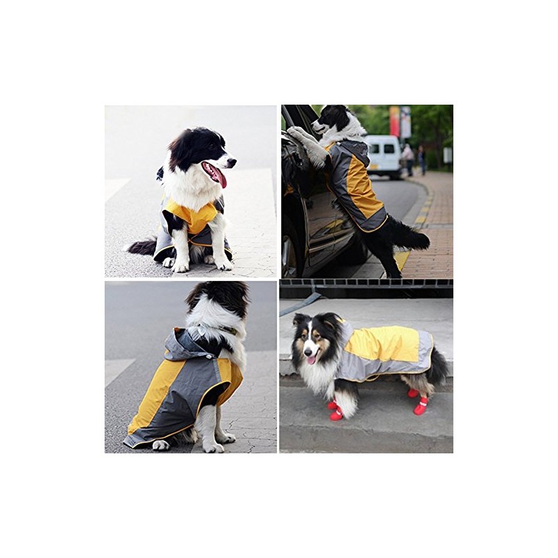 Umora Dog Ventilated and Hooded Raincoat - Rain Gear for