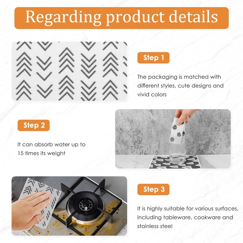 ZLHETWT Absorbent Swedish Dishcloth for Reusable Paper Towel Swedish Dish