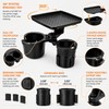 Car Cup Holder Tray for Road Trips – Adjustable Double