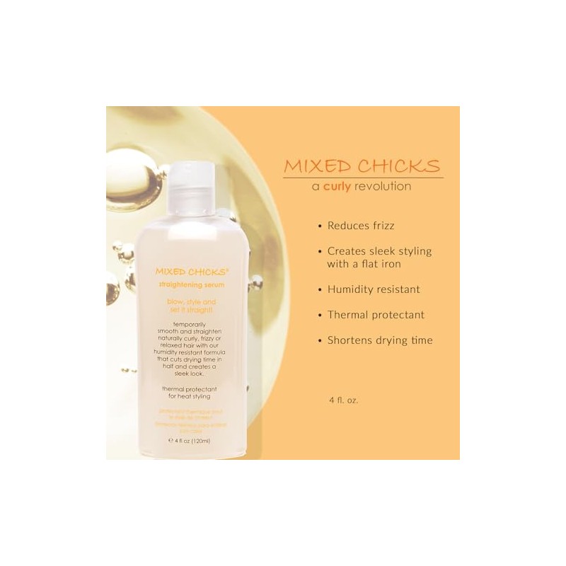 Mixed Chicks Straightening Serum for Unisex Serum 4 oz