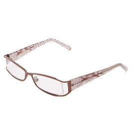 Foster Grant Women's Leelah Rectangular, Brown, 52 mm (Brown, 1.25)