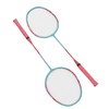 Badminton Racket Lightweight Portable Iron Alloy Frame Double Badminton Racquets