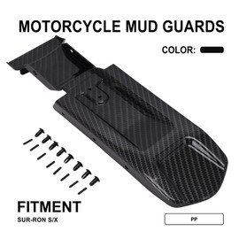 Surron Rear Mudguard Inner Plate Carbon Fibre Pattern Sur Ron Mudguard for Sur-Ron X/S Electric Dirt Bike