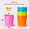 VINUR 4 Pack Stainless Steel Cups 8 oz Pint Tumbler