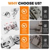 Mdkave 180-Degree Bifold Door Hinges,Bifold Cabinet Door Hinge,Double Cup Concealed