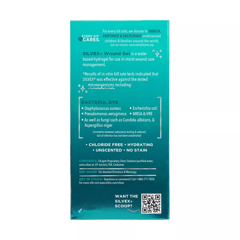Be Smart Get Prepared Silvex Wound Gel with 24ppm Nano