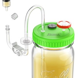 Upgraded Lliquid Culture Lid with Tubing for Media Extraction Standard Mason Jar Mycology Tube Lid for Mushroom growing(3pcs)